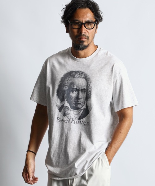 セール】'Beethoven' PRINT TEE：'ベートーベン' プリントT