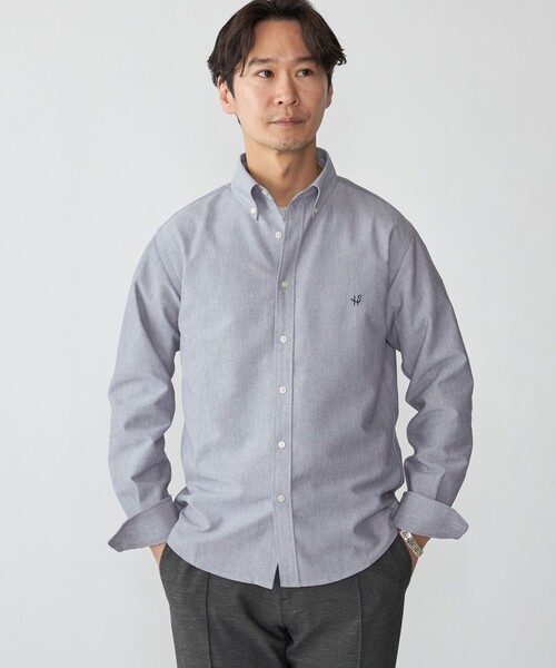WEB限定】SHIPS: 防シワ・吸水速乾 Drymix(R) ワンポイントロゴ