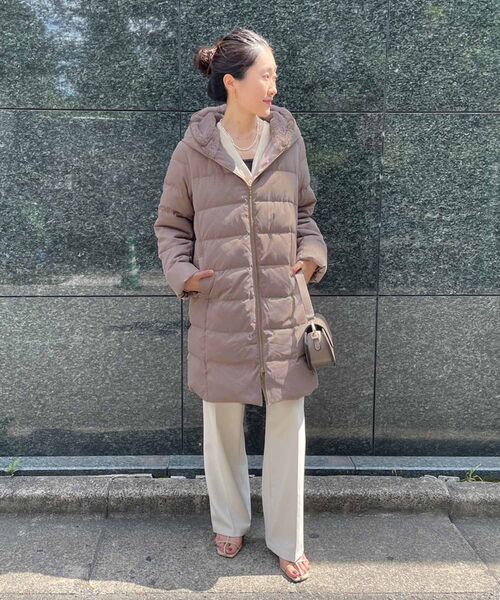 le.coeur blanc（ルクールブラン）の「ファーフードロングダウン 