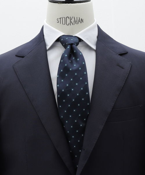 EDIFICE（エディフィス）の「AX コモンヘリンボンストライプタイ（ネクタイ・メンズ・ネイビー/ブラウン・FREE）」の2枚目の写真