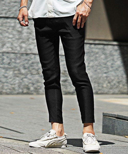 felcod スキニーパンツ　S felkod パンツ mp10832-Hem Cut off Zip Skinny Pants スキニー