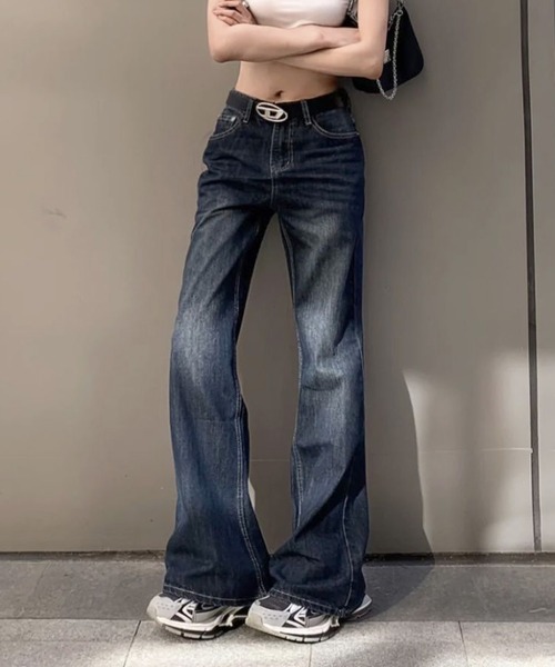 haeklowwaistwidedenimpantsローウエストデニム orslow オアスロウ High Waist Denim Pants JASMIN ハイウエスト