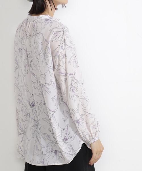 FOUND GOOD（ファウンドグッド）の「イージーケアスキッパーシャツ（シャツ/ブラウス・レディース・ブラック/ホワイト系5・S/M/L）」の3枚目の写真