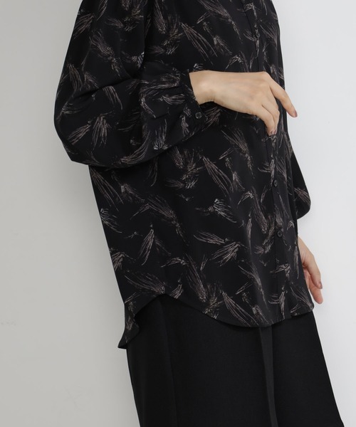 FOUND GOOD（ファウンドグッド）の「イージーケアスキッパーシャツ（シャツ/ブラウス・レディース・ブラック/ホワイト系5・S/M/L）」の9枚目の写真