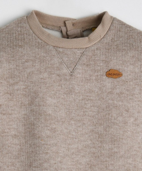 moimoln(モイモルン)の「クリップコージミンク起毛トップス(Tシャツ/カットソー・キッズ・アイボリー/ベージュ・90cm/100cm/110cm/120cm)」の6枚目の写真