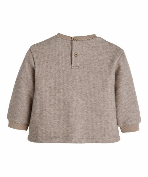 moimoln(モイモルン)の「クリップコージミンク起毛トップス(Tシャツ/カットソー・キッズ・アイボリー/ベージュ・90cm/100cm/110cm/120cm)」の5枚目の写真