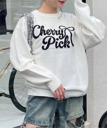 one way | リボンロゴジャガードニット(ニット/セーター)