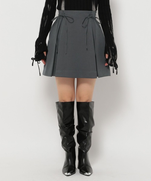HARE（ハレ）の「リボンデザインスカパン(HARE)（その他パンツ・レディース・グレー/ブラック・FREE）」の10枚目の写真
