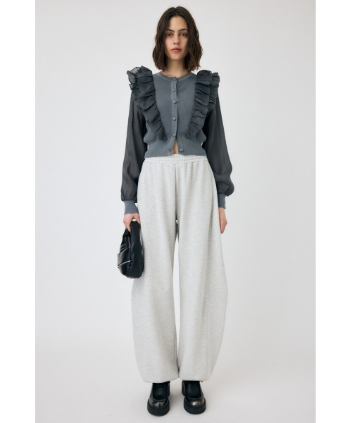 MOUSSY(マウジー)の「WOVEN FRILLS カーディガン MOUSSY(マウジー)の「WOVEN FRILLS カーディガン