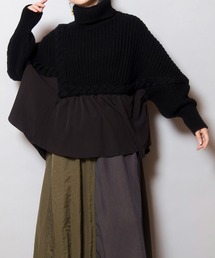OSMOSIS | 編込ニット切替プルオーバー(ニット/セーター)