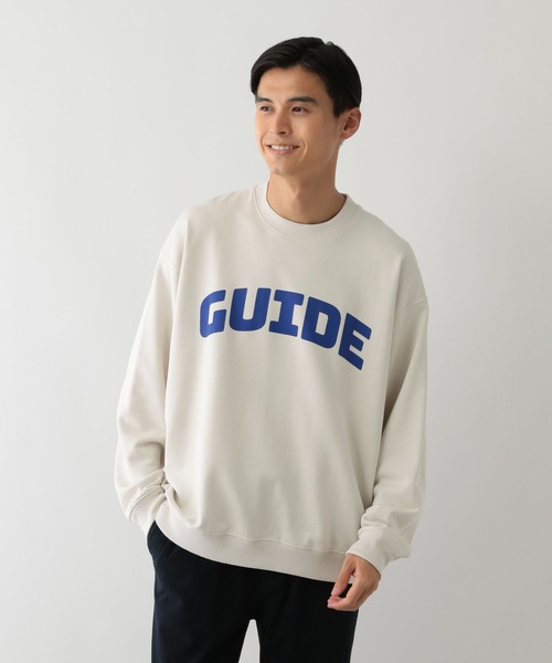 GLOBAL WORK Smile Seed Store（グローバルワーク スマイルシードストア）の「裏起毛プリントスウェット/115943（スウェット・メンズ・杢グレー/グリーン/アイボリー/ブラック・LARGE/SMALL/MEDIUM/X-LARGE）」の2枚目の写真