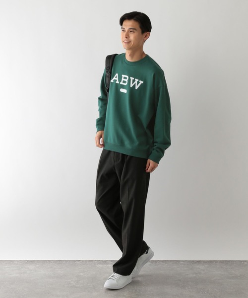 GLOBAL WORK Smile Seed Store（グローバルワーク スマイルシードストア）の「裏起毛プリントスウェット/115943（スウェット・メンズ・杢グレー/グリーン/アイボリー/ブラック・LARGE/SMALL/MEDIUM/X-LARGE）」の7枚目の写真