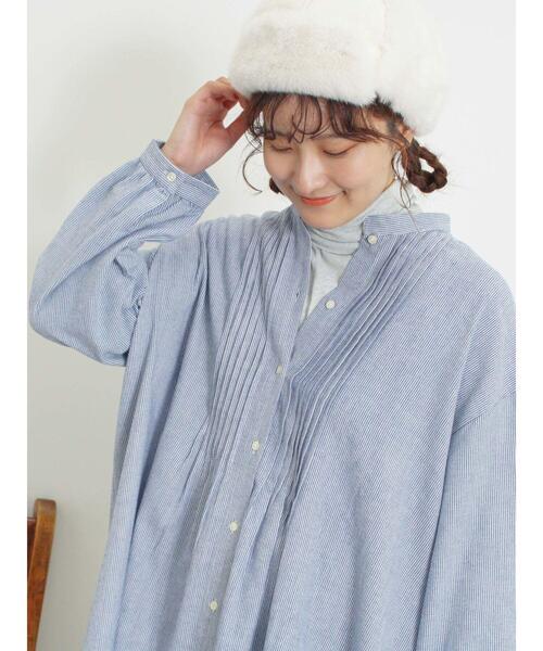 Samansa Mos2（サマンサ モスモス）の「【吸湿発熱】ベア天無地タートルネックカットソー（Tシャツ/カットソー・レディース・キナリ/ミント/サックスブルー/チャコールグレー・F）」の11枚目の写真