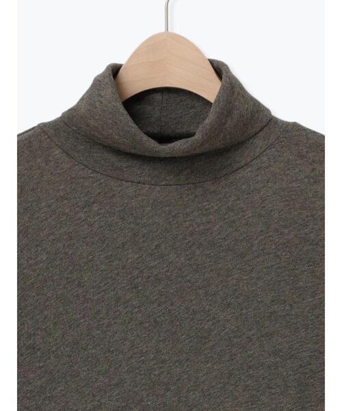 Samansa Mos2（サマンサ モスモス）の「【吸湿発熱】ベア天無地タートルネックカットソー（Tシャツ/カットソー・レディース・キナリ/ミント/サックスブルー/チャコールグレー・F）」の19枚目の写真