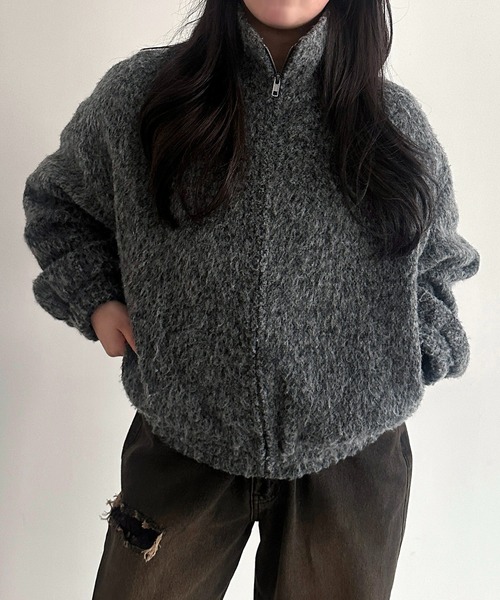 セール】【apresjour mignon SOIE】シャギーアウター【ZOZOTOWN限定