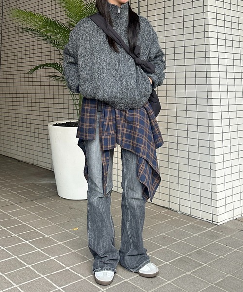 apres jour mignon（アプレジュールミニョン）の「【apresjour mignon SOIE】シャギーアウター【ZOZOTOWN限定アイテム】（その他アウター・レディース・チャコールグレー/ブラウン系その他・フリー/X-LARGE）」の10枚目の写真