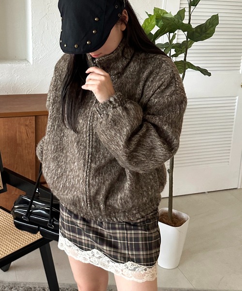 apres jour mignon（アプレジュールミニョン）の「【apresjour mignon SOIE】シャギーアウター【ZOZOTOWN限定アイテム】（その他アウター・レディース・チャコールグレー/ブラウン系その他・フリー/X-LARGE）」の16枚目の写真