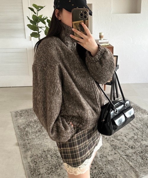 apres jour mignon（アプレジュールミニョン）の「【apresjour mignon SOIE】シャギーアウター【ZOZOTOWN限定アイテム】（その他アウター・レディース・チャコールグレー/ブラウン系その他・フリー/X-LARGE）」の19枚目の写真