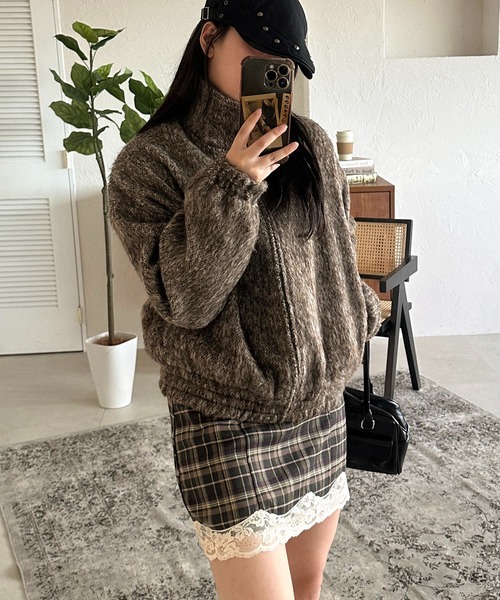 apres jour mignon（アプレジュールミニョン）の「【apresjour mignon SOIE】シャギーアウター【ZOZOTOWN限定アイテム】（その他アウター・レディース・チャコールグレー/ブラウン系その他・フリー/X-LARGE）」の20枚目の写真