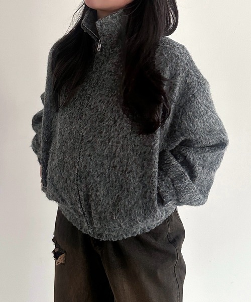apres jour mignon（アプレジュールミニョン）の「【apresjour mignon SOIE】シャギーアウター【ZOZOTOWN限定アイテム】（その他アウター・レディース・チャコールグレー/ブラウン系その他・フリー/X-LARGE）」の22枚目の写真