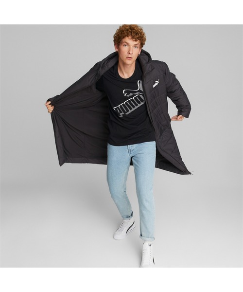 PUMA（プーマ）の「PUMA プーマ メンズ ESS+ フーデッド パデッド コート（ダウンジャケット/コート・メンズ・ブラック・SMALL/X-LARGE/XX-LARGE/MEDIUM/LARGE）」の7枚目の写真