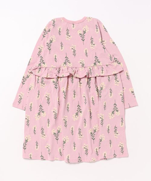 la poche biscuit（ラポシェビスキュイ）の「花柄ワンピース（ワンピース・キッズ・ピンク/ライム・140/130/120/110/100/90/80）」の3枚目の写真