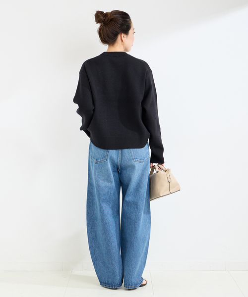B.C STOCK(ベーセーストック)の「《追加》フレンチロゴプルオーバー(ニット/セーター・レディース・ブラック/チャコールグレー/レッド・FREE)」の12枚目の写真