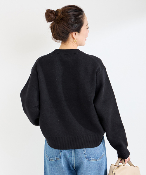 B.C STOCK(ベーセーストック)の「《追加》フレンチロゴプルオーバー(ニット/セーター・レディース・ブラック/チャコールグレー/レッド・FREE)」の16枚目の写真