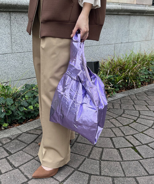 DouDou(ドゥドゥ)の「【BAGGU/バグゥ】24HO BABY BAGGU メタリック(ショルダーバッグ・レディース・ブルー系その他/ゴールド/サーモンピンク/シルバー・FREE)」の11枚目の写真