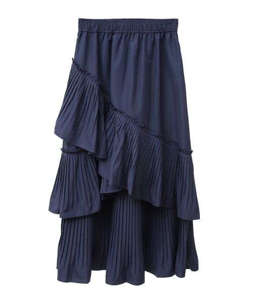 earth music&ecology(アースミュージックアンドエコロジー)の「プリーツティアードスカート(スカート・レディース・モカ/ブラック/ネイビー・FREE)」の13枚目の写真
