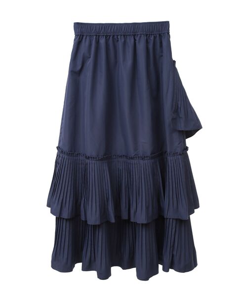 earth music&ecology(アースミュージックアンドエコロジー)の「プリーツティアードスカート(スカート・レディース・モカ/ブラック/ネイビー・FREE)」の12枚目の写真