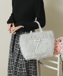 ITS'DEMO | 【2WAY】ベルト飾りファートート(ハンドバッグ)