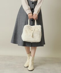 ITS'DEMO | 【2WAY】ベルト飾りファートート(ハンドバッグ)
