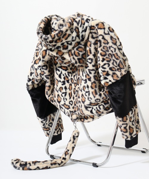 Eco Fur Cat Ear Blouson Hoodie / エコファー猫耳ファーブルゾン