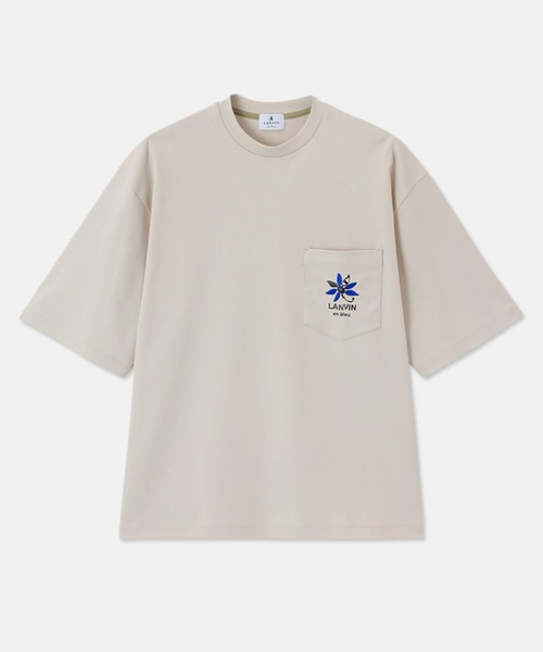 LANVIN en Bleu（ランバンオンブルー）の「【LANVIN en Bleu ESSENTIAL】BERGER / ”マルグリット” ポケットTシャツ（Tシャツ/カットソー・メンズ・ネイビー/ベージュ/ホワイト/ブラック・SMALL/MEDIUM/LARGE/X-LARGE/XX-LARGE）」の20枚目の写真