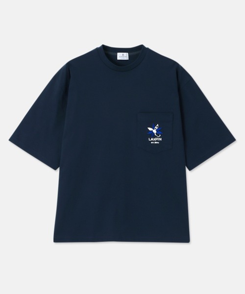 LANVIN en Bleu（ランバンオンブルー）の「【LANVIN en Bleu ESSENTIAL】BERGER / ”マルグリット” ポケットTシャツ（Tシャツ/カットソー・メンズ・ネイビー/ベージュ/ホワイト/ブラック・SMALL/MEDIUM/LARGE/X-LARGE/XX-LARGE）」の21枚目の写真