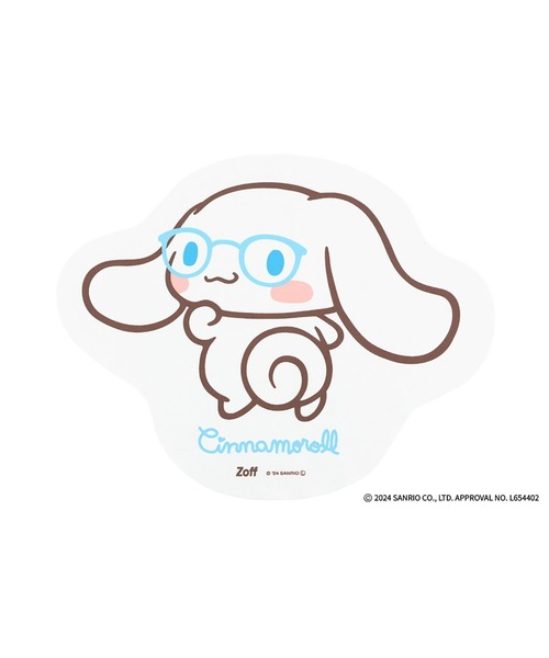 Zoff（ゾフ）の「【シナモロール モデル】ダイカットクロス｜Zoff｜Sanrio Characters（メガネ・レディース・ブラック/ホワイト/ピンク・FREE）」の2枚目の写真