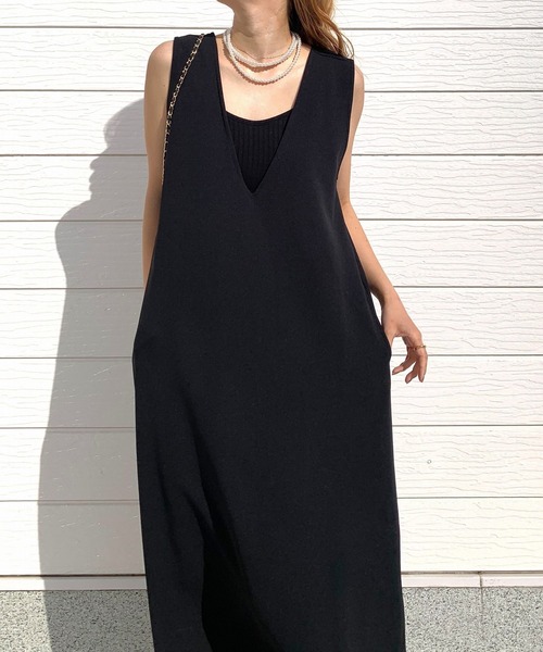 Q（キュー）の「前後2wayリボンセットワンピース（ワンピース・レディース・アイボリー/ブラック・MEDIUM）」の13枚目の写真