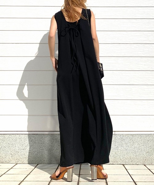 Q（キュー）の「前後2wayリボンセットワンピース（ワンピース・レディース・アイボリー/ブラック・MEDIUM）」の18枚目の写真