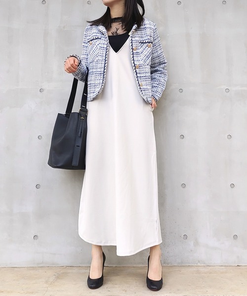 Q（キュー）の「前後2wayリボンセットワンピース（ワンピース・レディース・アイボリー/ブラック・MEDIUM）」の19枚目の写真