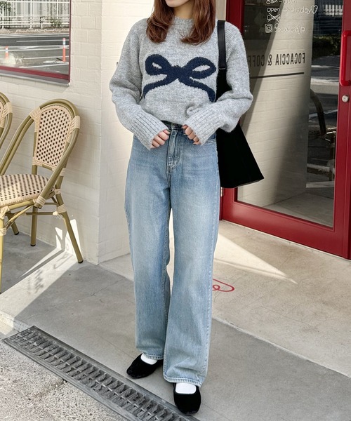 Blumarineアンナモリナーリ リボン付きニットセーター &. NOSTALGIA