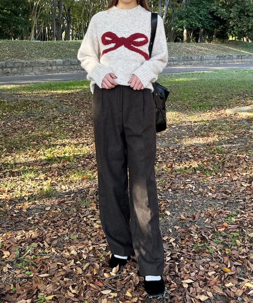セール】リボンデザインニット（ニット/セーター）｜LE MORE（リモア
