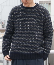 Right-on | ツイード風クルーニット(ニット/セーター)