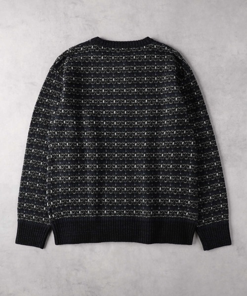 Right-on（ライトオン）の「ツイード風クルーニット（ニット/セーター・メンズ・ライトベージュ/ブラック・M/L/XL）」の11枚目の写真