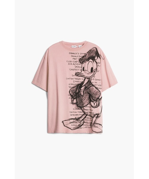 Desigual（デシグアル）の「ドナルドダックのTシャツ（Tシャツ/カットソー・レディース・ブラック/レッド・XS/S/M/L/XL）」の8枚目の写真