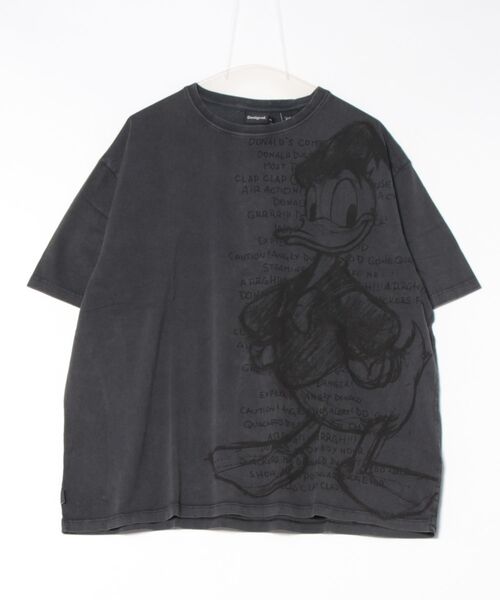 Desigual（デシグアル）の「ドナルドダックのTシャツ（Tシャツ/カットソー・レディース・ブラック/レッド・XS/S/M/L/XL）」の11枚目の写真