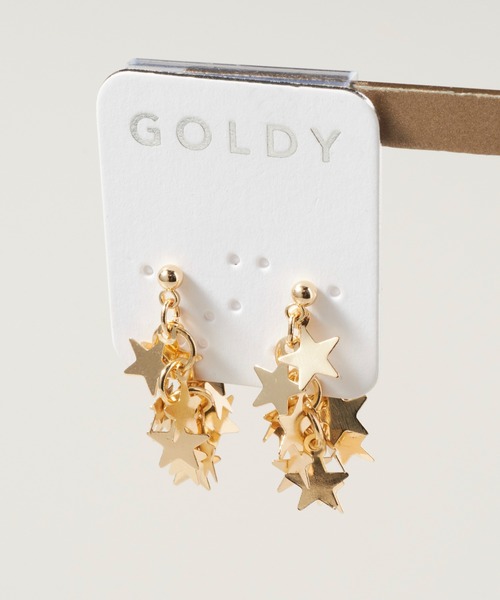 GOLDY(ゴールディ)の「アッセンブル モチーフ ピアス(ピアス(両耳用)・レディース・シルバー/ゴールド/シルバー系その他/ゴールド系その他・FREE)」の9枚目の写真