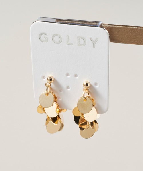 GOLDY(ゴールディ)の「アッセンブル モチーフ ピアス(ピアス(両耳用)・レディース・シルバー/ゴールド/シルバー系その他/ゴールド系その他・FREE)」の10枚目の写真