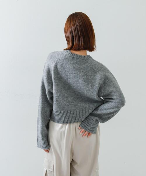 SENSE OF PLACE by URBAN RESEARCH（センスオブプレイスバイアーバンリサーチ）の「プリントルーズセーター（ニット/セーター・レディース・アイボリー/グレー/パープル・ONE）」の11枚目の写真