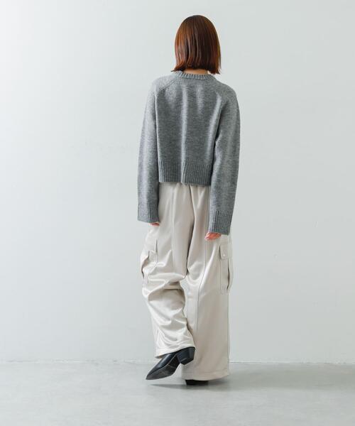 SENSE OF PLACE by URBAN RESEARCH（センスオブプレイスバイアーバンリサーチ）の「プリントルーズセーター（ニット/セーター・レディース・アイボリー/グレー/パープル・ONE）」の13枚目の写真